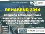 El  V Congreso Latinoamericano REHABEND 2014 se celebrará en  Santander